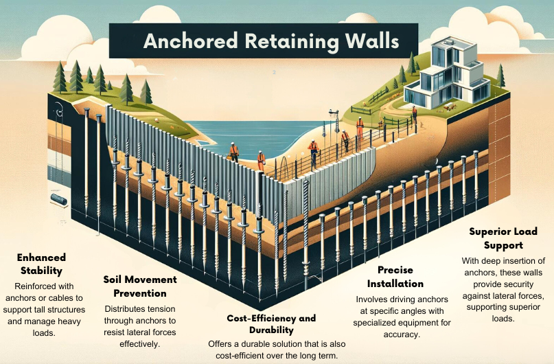 Anchored Retaining Wall