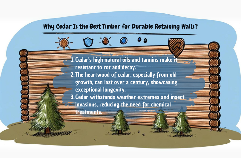 Why Cedar Is the Best Timber for Durable Retaining Walls